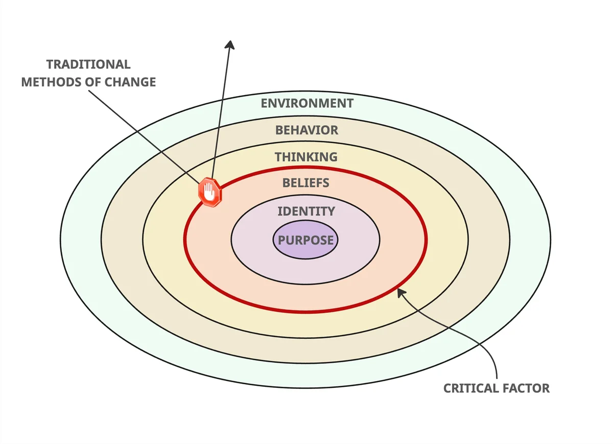 Diagram of internal structure levels
